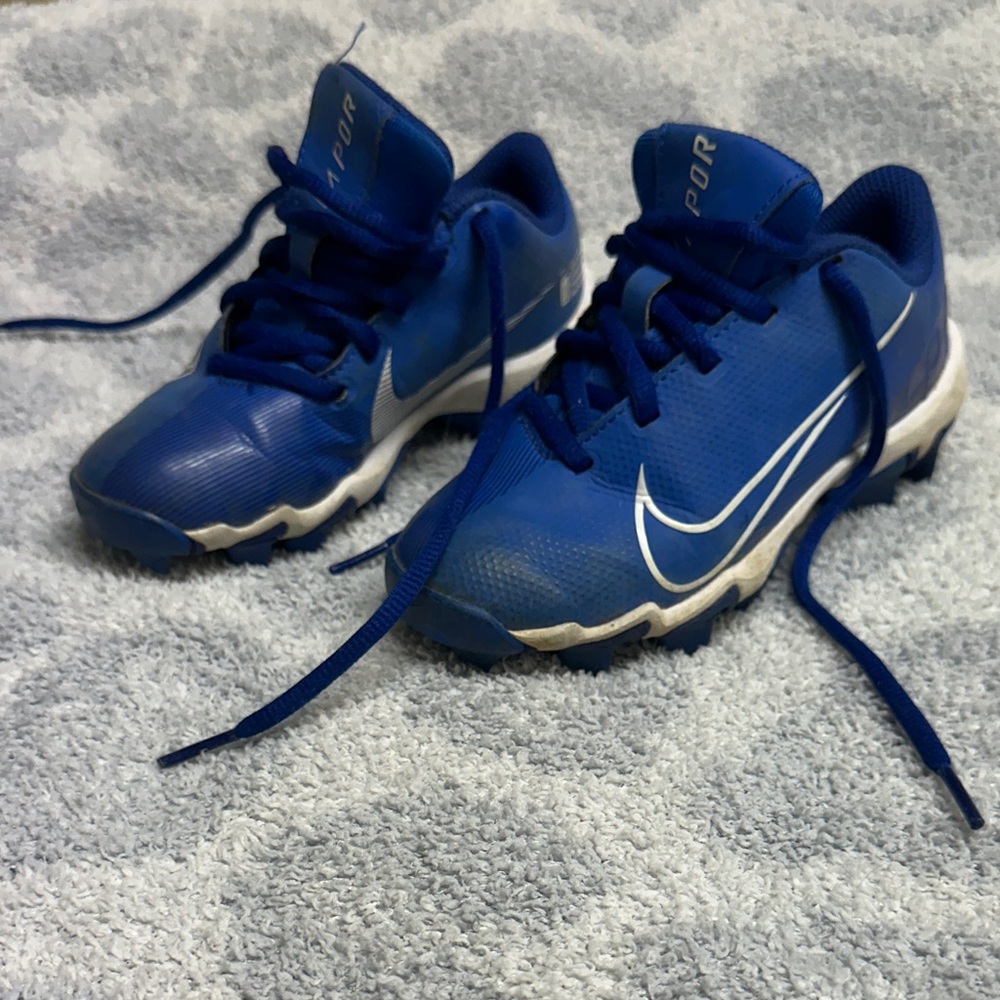 Nike Kids Royal Blue Vapor fast flex cleats 11c